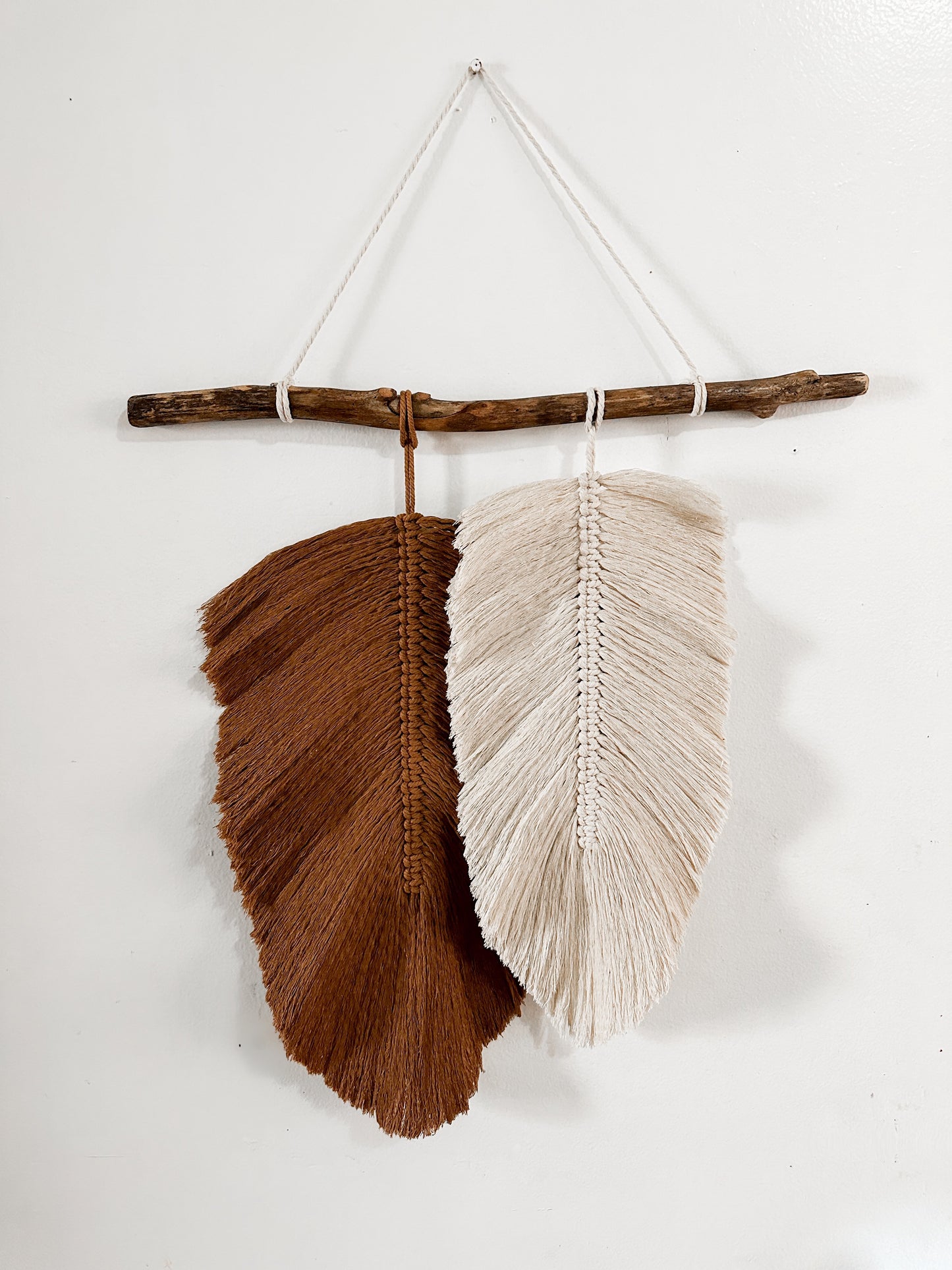 Macrame Feathers Tapestry