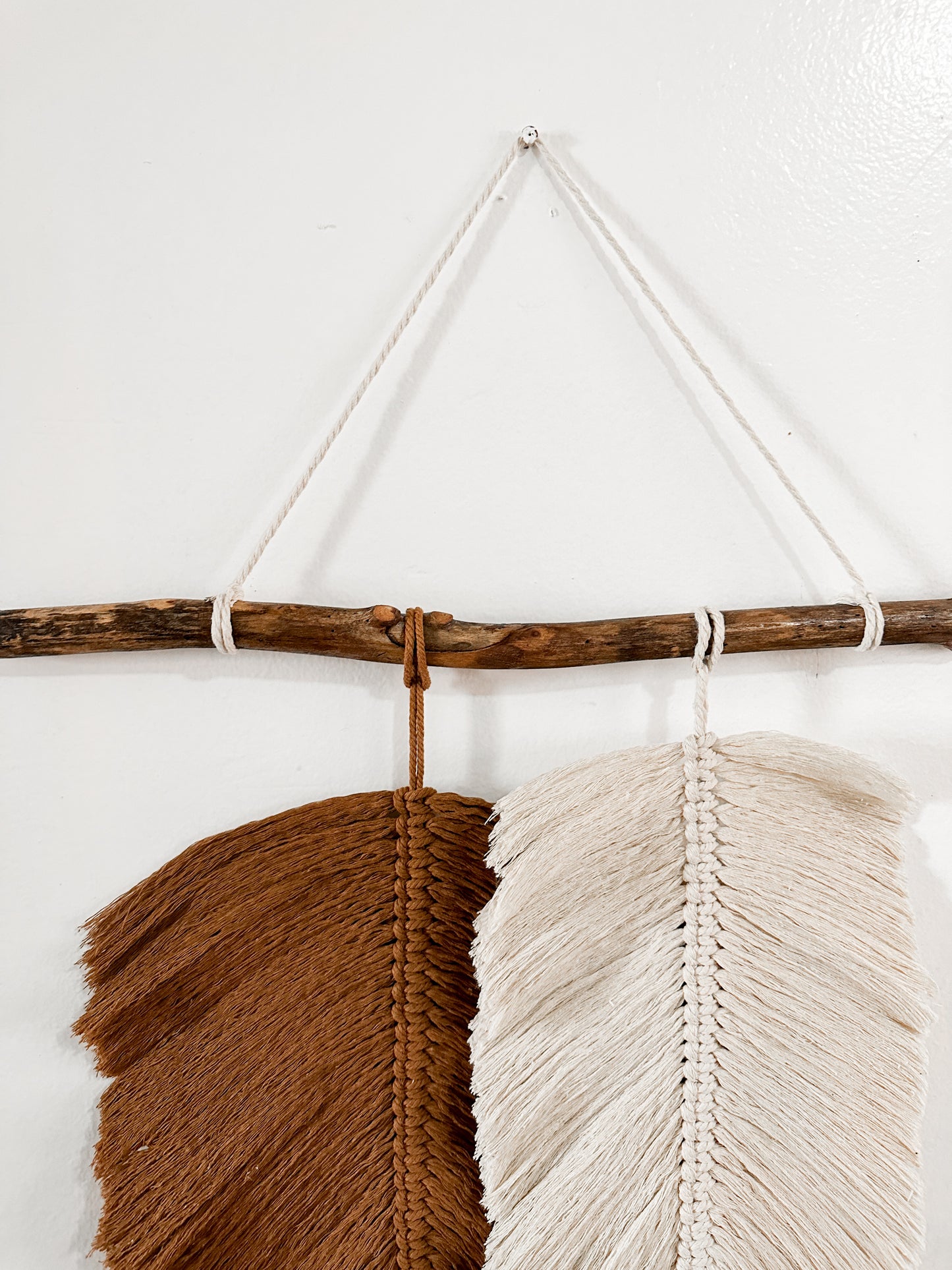 Macrame Feathers Tapestry