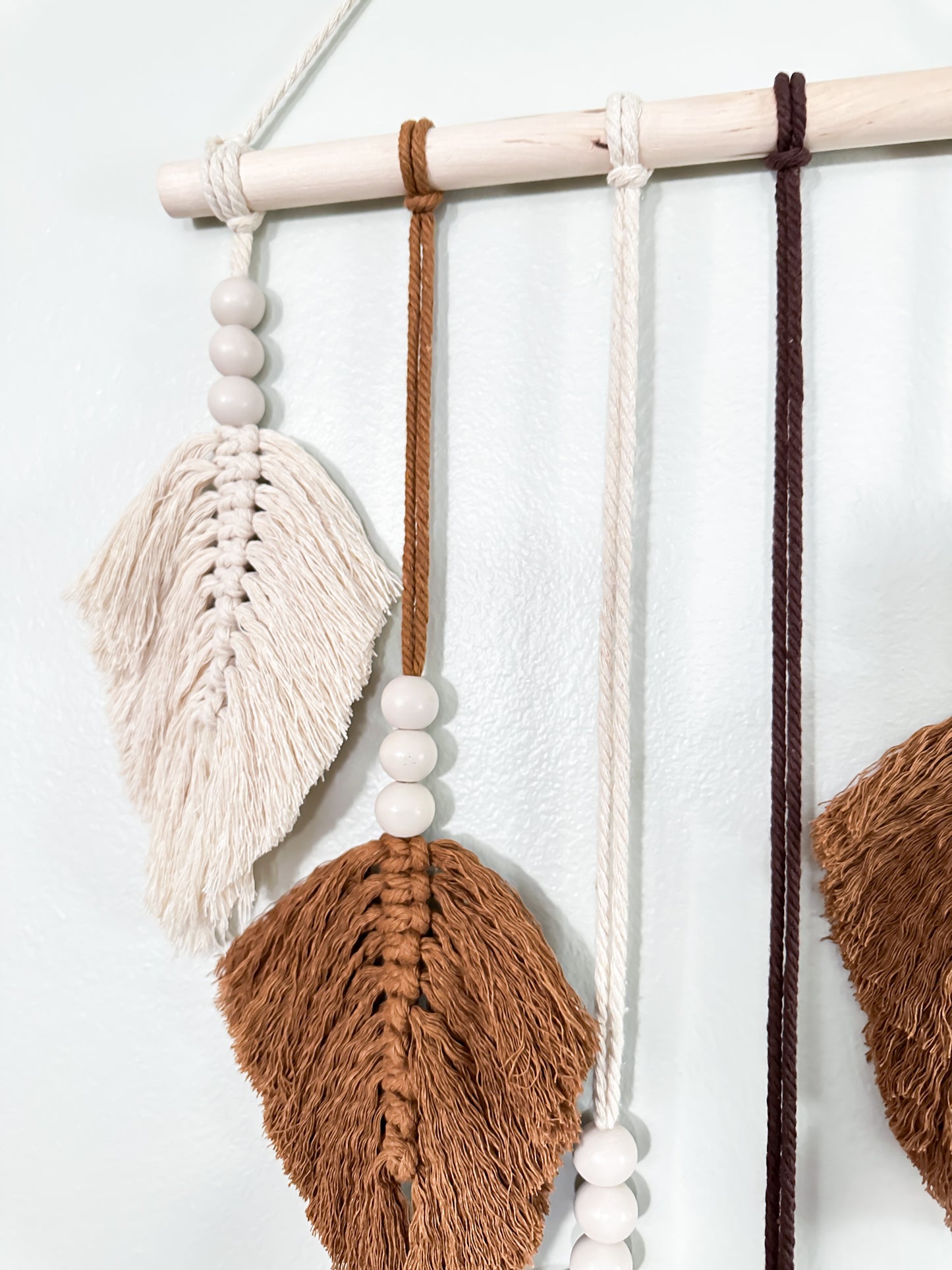 Simple Macramé Feathers